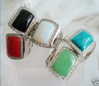 

FREE SHIPPINGWholesale the 5PC multicolor ring 8-10 #