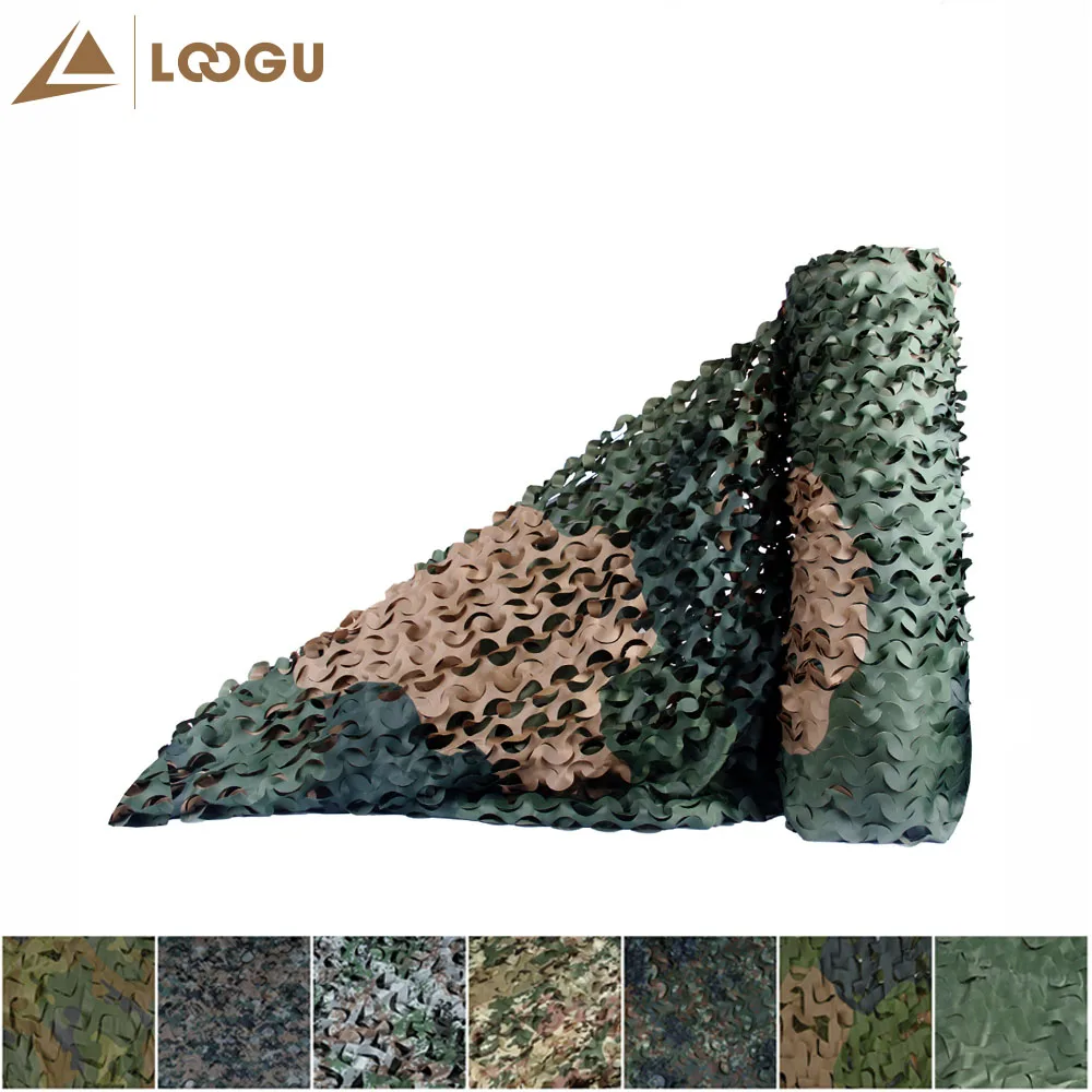 Охотничья сетка LOOGU E 1 5 х4 м для защиты от солнца в лесу джунглях камуфляжная