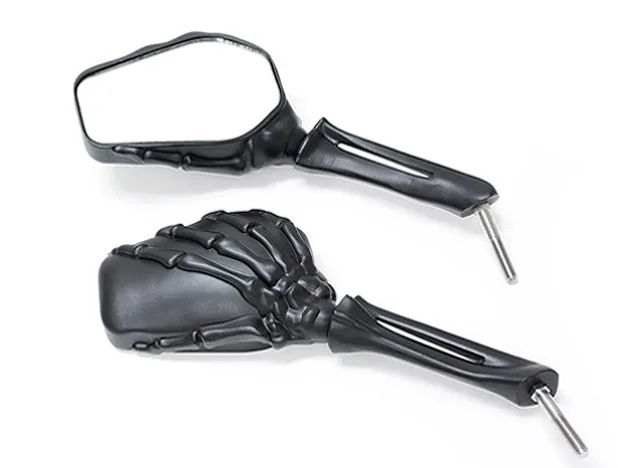 Brand new Chrome Black Custom Skeleton Mirrors For Yamaha TX SR CS YX RD 350 400 500 600 650 750 Brand new Chrome Black Custom Skeleton Mirrors For Yamaha TX SR CS YX RD 350 400 500 600 650 750