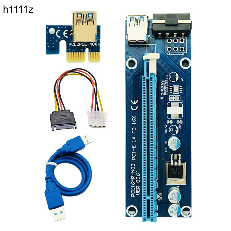 10 шт. USB 3 0 PCI E Riser Express 1X 4x 8x 16x расширитель переходника адаптер конвертер карта SATA