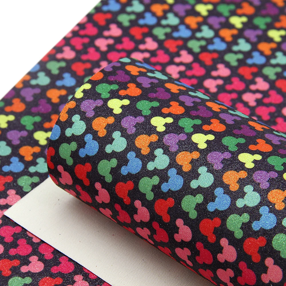 

New 20*34cm Fine Glitter Animal Printed Artificial Synthetic Leather For Hair Bow DIY Projects Handbag Shoes,1Yc7164