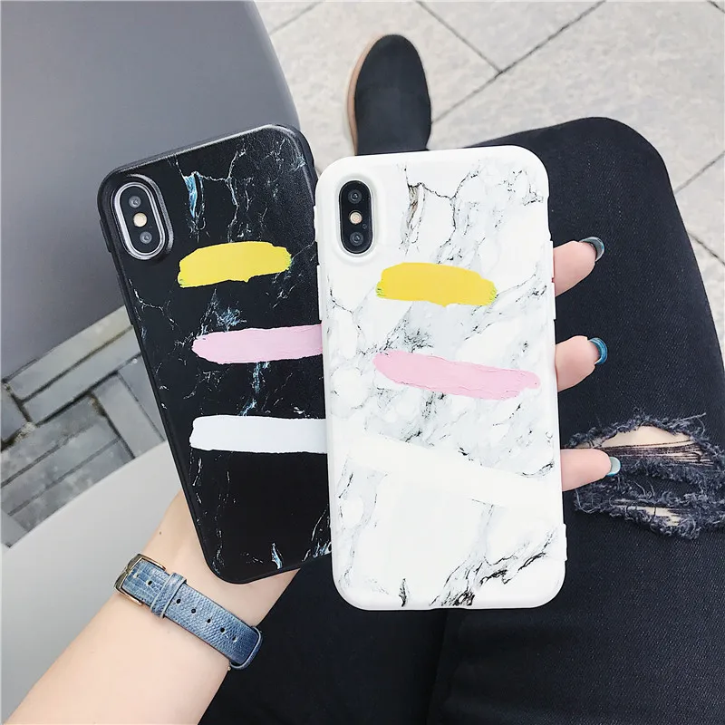 

Cyato 2018 New Soft Marble Phone Case for iphone XR Case Abstract Graffiti Back Cover For iphone XS MAX 6S 6 7 8 Plus Funda Capa