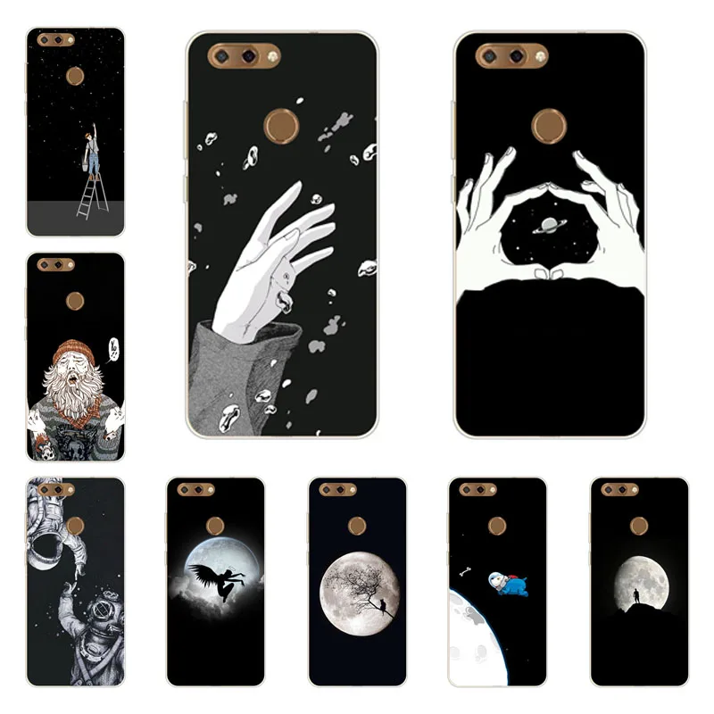 zte blade v9 Case,Silicon Black graffiti Painting Soft TPU Back Cover for zte blade v9 5.7 zte blade v9 Case,Silicon Black graffiti Painting Soft TPU Back Cover for zte blade v9 5.7