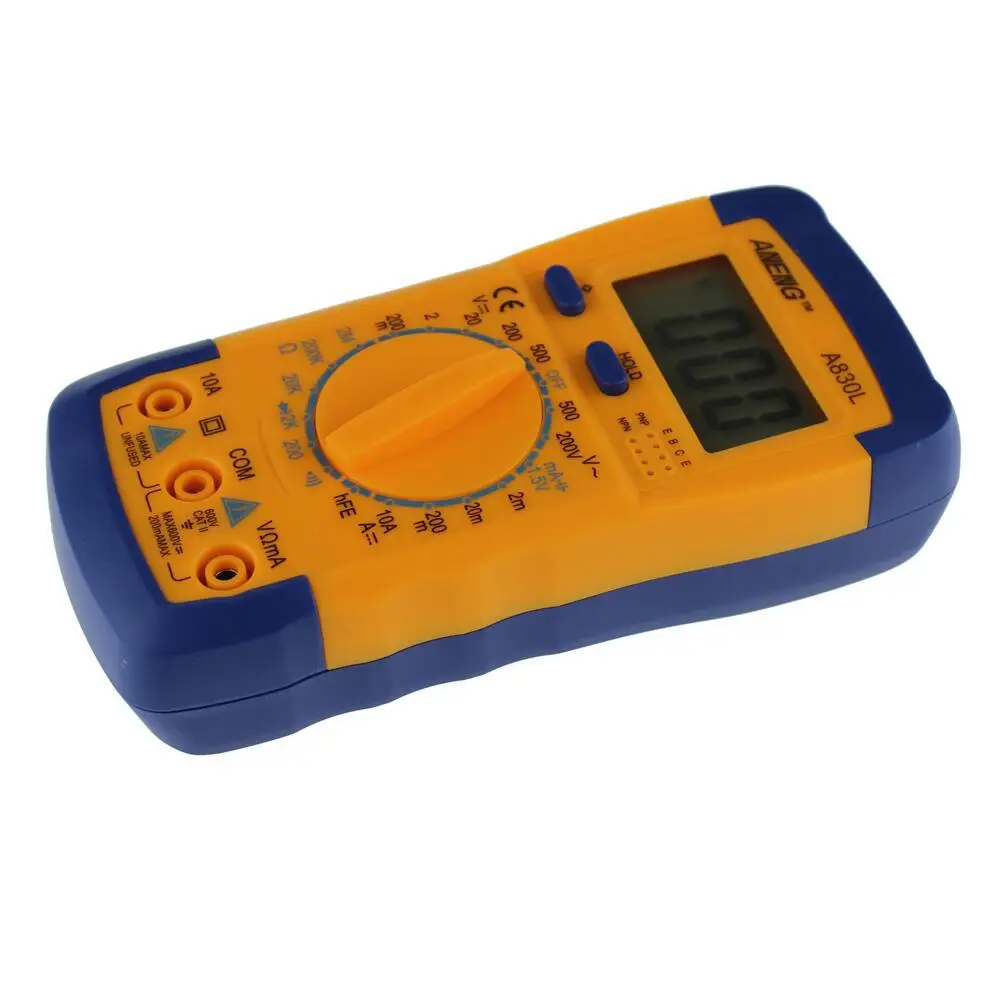 Flexsteel Digital Multimeter A830L Ammeter Multitester Voltmeter Megohmmeter Ohmmeter hFE Current Tester with LCD Backlight