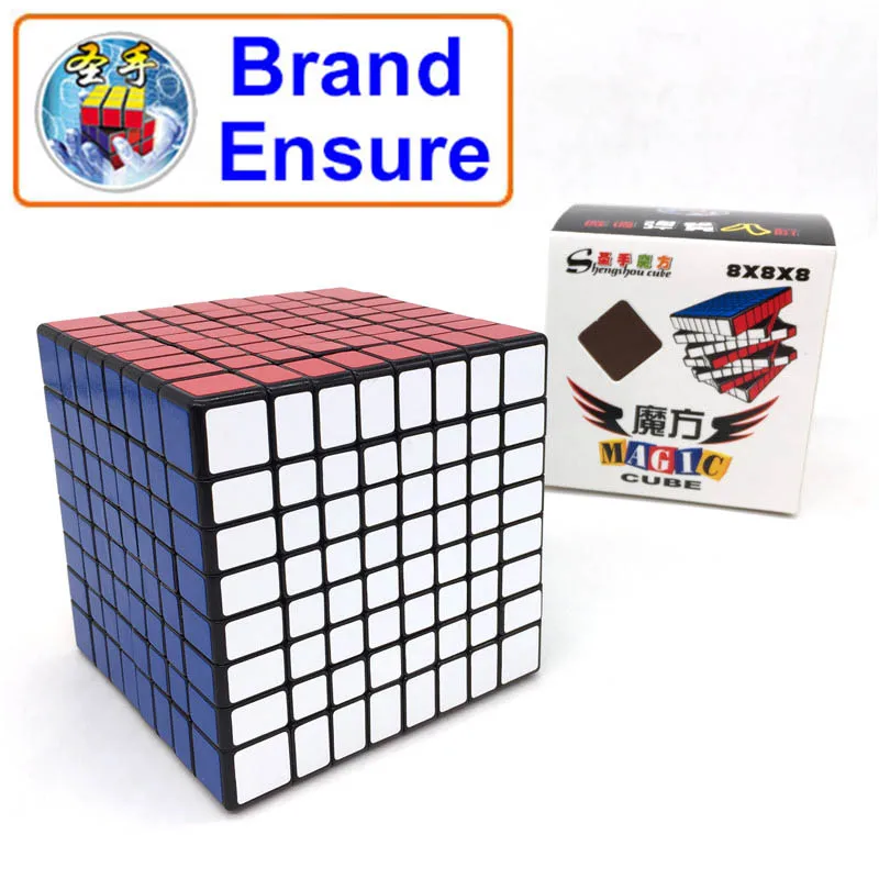 

SHENGSHOU 7092A Match level Professional 8x8x8 Magic Cube PVC Sticker Smooth Magic Cube Adult Children Education Toy Gift MF803