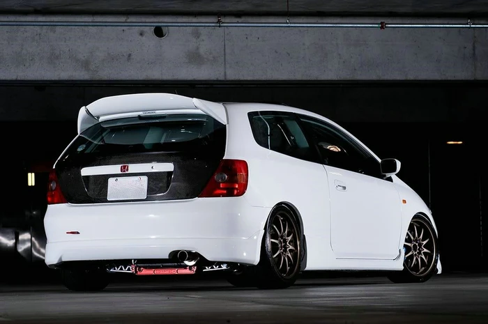 Для EP3 Civic 2002 2005 Mugen Style спойлер на крыше из углеродного волокна (USDM) для Honda Glossy Fibre