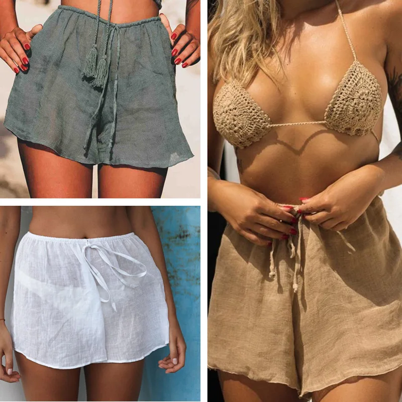 

Beach Dresses Robe Summer Dress Beachwear Woman Women Swimsuit Bathing Suit 2019 Loose Shorts Summertime Joker Female Household