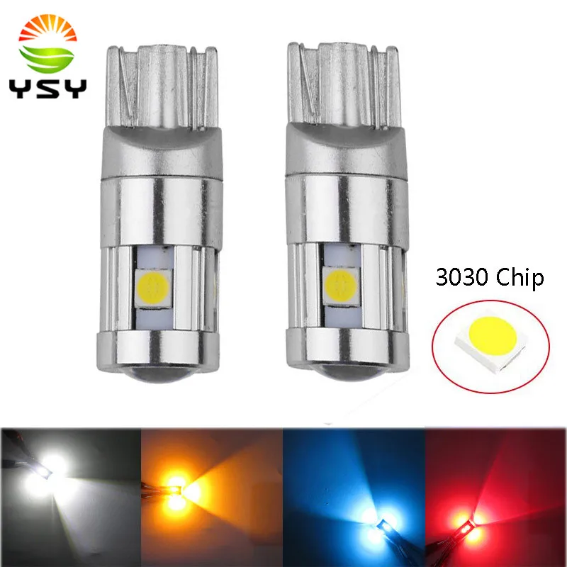 

30pcs Extremely Bright 3030 Chipsets T10 5SMD Canbus LED Interior Bulbs For Car Trunk Bulb License Plate Lights DC 12V