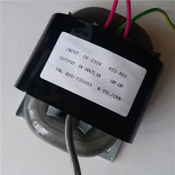 

24V 2.5A R Core Transformer 60VA R50 custom transformer 230V copper shield output for Power amplifier