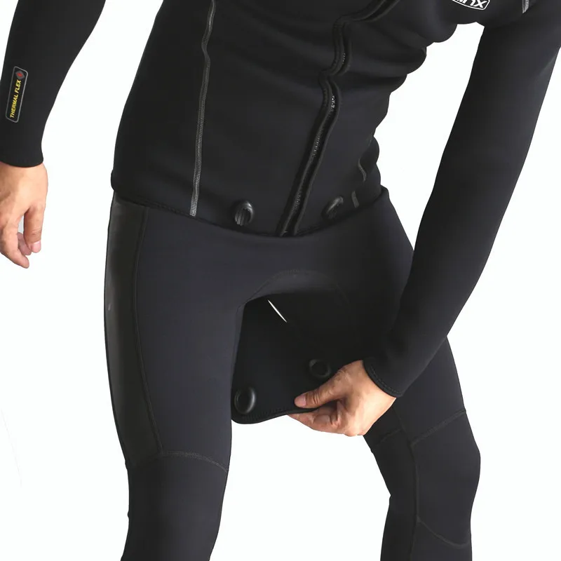 Slinx мужская куртка для подводного плавания 3 мм неопреновый гидрокостюм сохраняет тепло с длинным рукавом промежность куртка для подводного плавания для подводной охоты серфинга