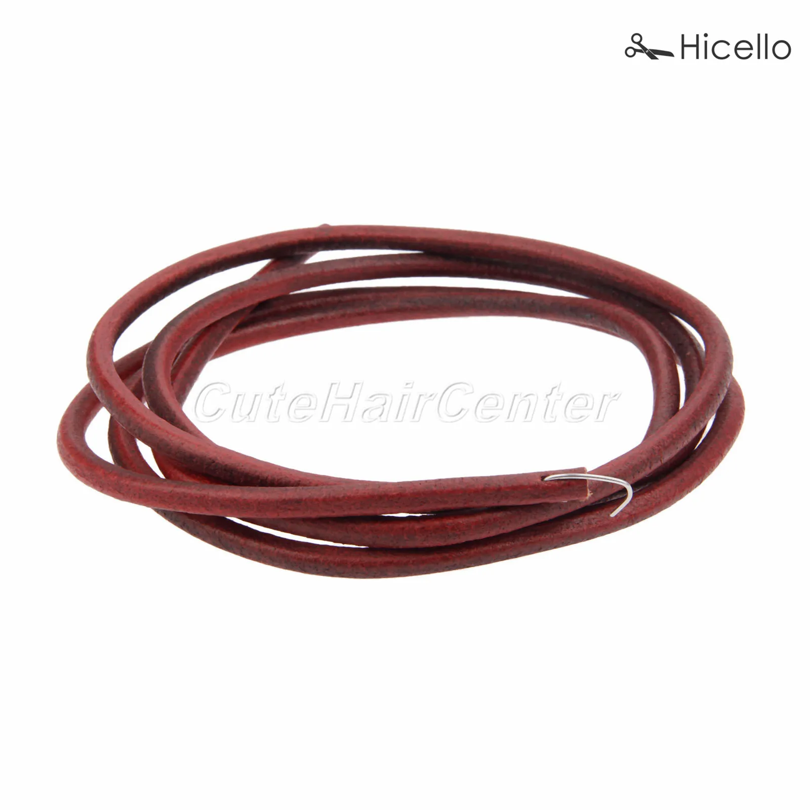 183 Cm/72 "Di Cuoio A Pedale Cintura Con Gancio/Connettori Per Singer Macchina Da Cucire E Manuale A Dondolo Cibo Pedali Marrone Hicello