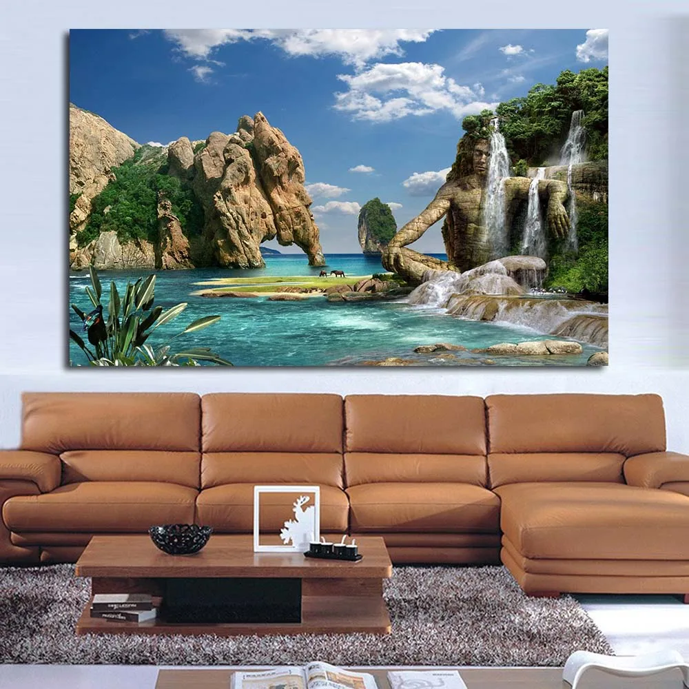 Jqhyart ナチュラル海景油絵壁絵の絵画キャンバスにリビングルームのモダンなしフレーム Oil Painting Paintings On Canvaswall Painting Aliexpress Jqhyart ナチュラル海景油絵壁絵の絵画キャンバスにリビングルームのモダンなしフレーム Oil Painting Paintings On Canvaswall Painting Aliexpress