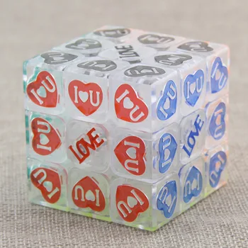 

MOYU Crystal Love 3x3x3 Magic Cube Speed Puzzle 3x3 Cube Educational Toys Gifts