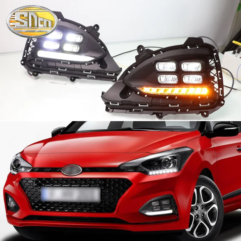 For Hyundai I20 2018 Daytime Running Lights fog lamp turning indicator