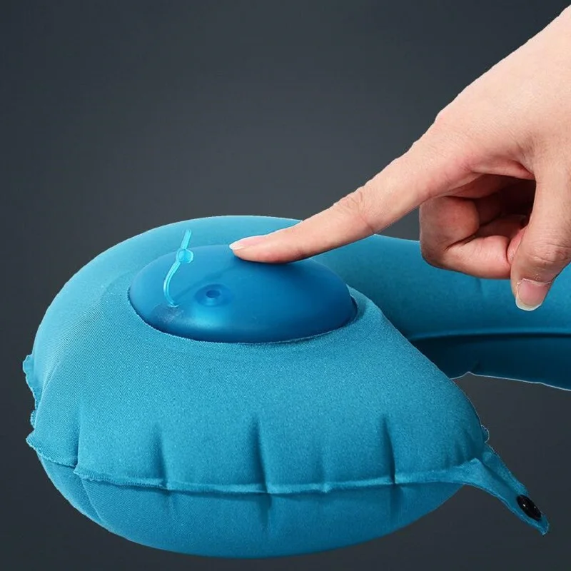 2019 hot Nature hike portable U-shaped air bed pillow Travel press automatic inflatable pillow 2019 hot Nature hike portable U-shaped air bed pillow Travel press automatic inflatable pillow