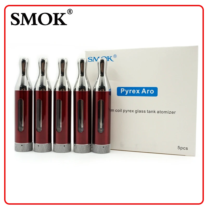 Оригинальный Smok Pyrex Aro tank 2 5 мл яркая стандартная батарея для EGO winder vv ego t|atomizer