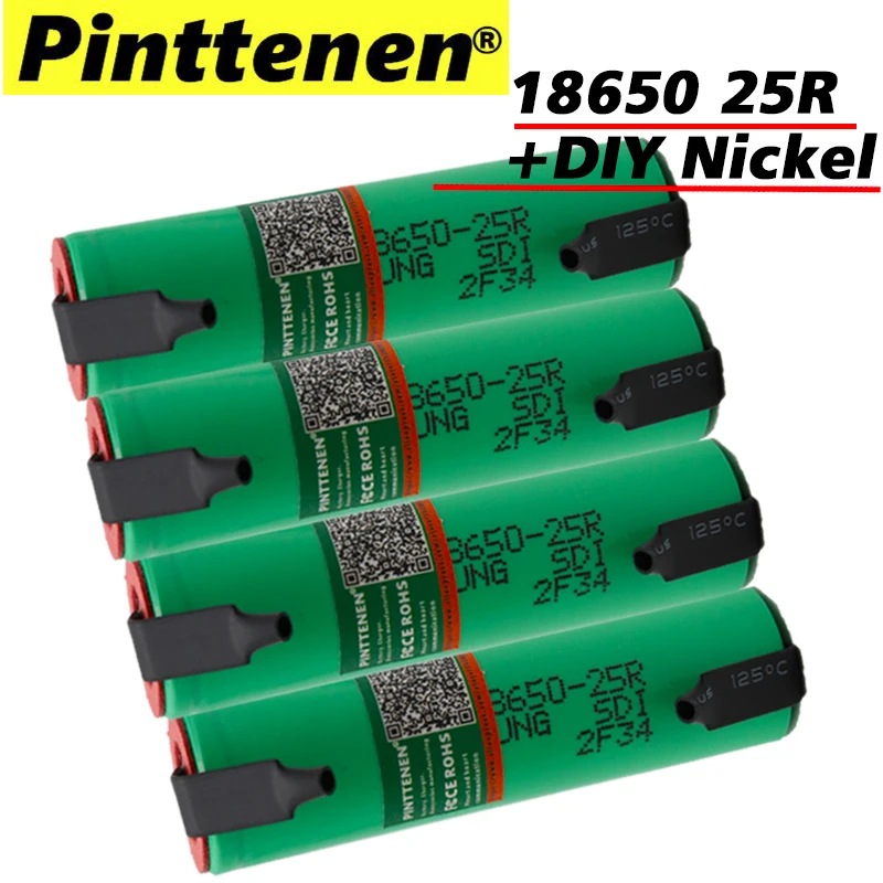 100% Новый оригинальный 18650 2500mAh аккумулятор INR1865025R 3 6 V разряда 20A выделенная