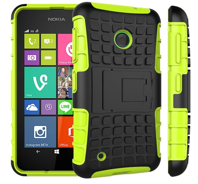 for Nokia Lumia 530 case stand holder dual cover grip armor tpu core heavy duty protection case