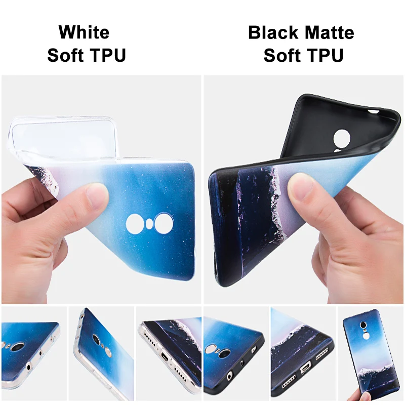 Мягкий чехол из ТПУ для Redmi 4X 5 0 дюймов мягкий силиконовый с дизайном Marabou