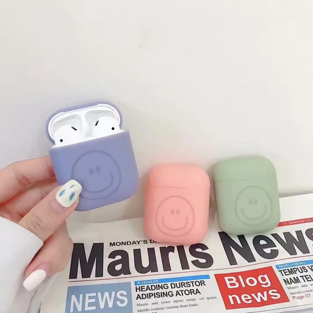 Силиконовый чехол для наушников COOLY с рисунком из мультфильма Bluetooth Apple AirPods сумка