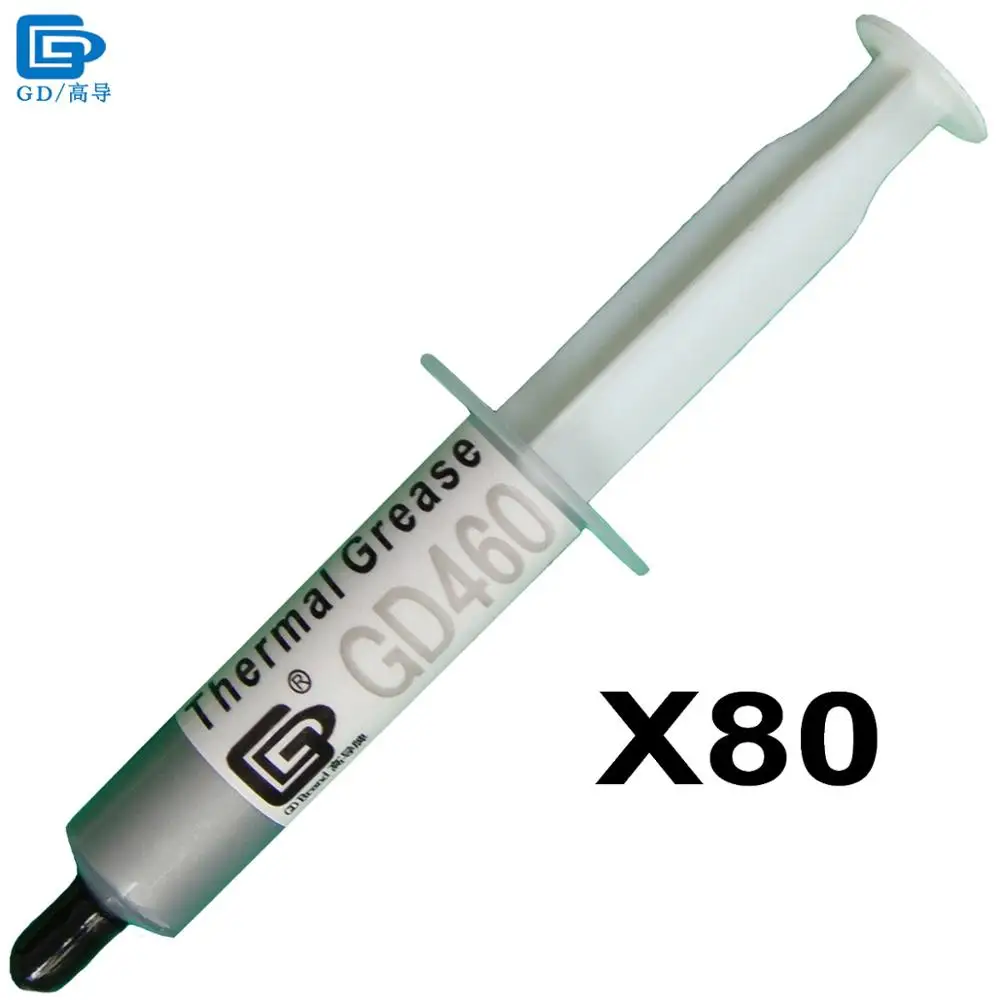 

GD Brand Thermal Conductive Grease Paste Silicone Plaster New GD460 Heat Sink Compound 80 Pieces Silver Net Weight 7 Grams SY7
