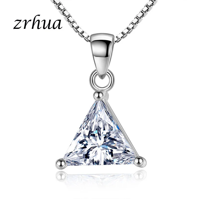 ZRHUA высокое качество 925 пробы серебряные ожерелья и подвески для женщин модные женские кубического циркония Jewelry интимные акти