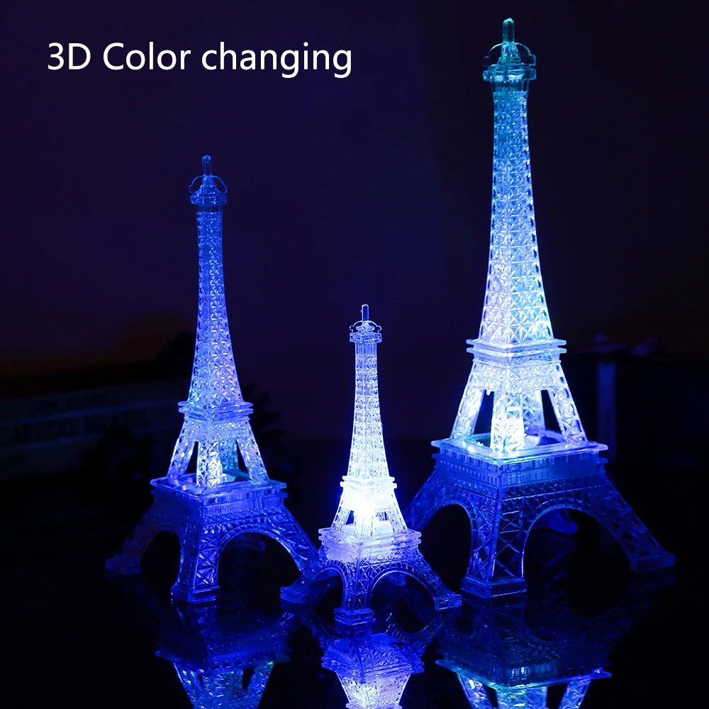 Eiffel Tower Board Plate for Color LED Night Light Lamp 3D Panel Acrylic Bear
