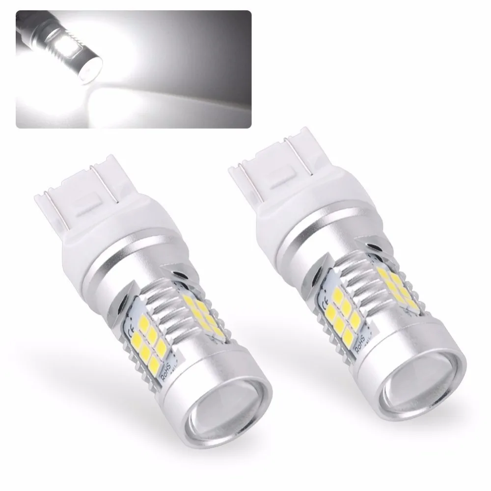 2 ампулы T20 W21/5W 7443 анти ошибка ODB 6000K белый 21 smd светодиодный 12V|Сигнальная лампа| |