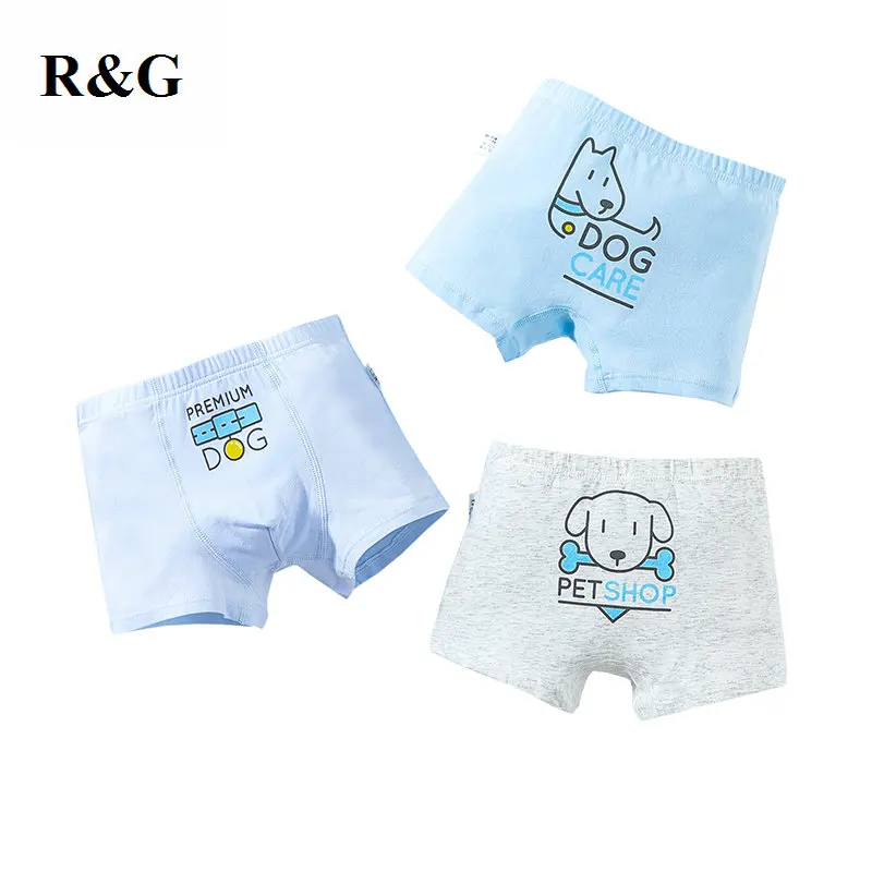R & G panties детские трусики 3 шт./лот хлопковые нижнее белье для мальчиков трусы