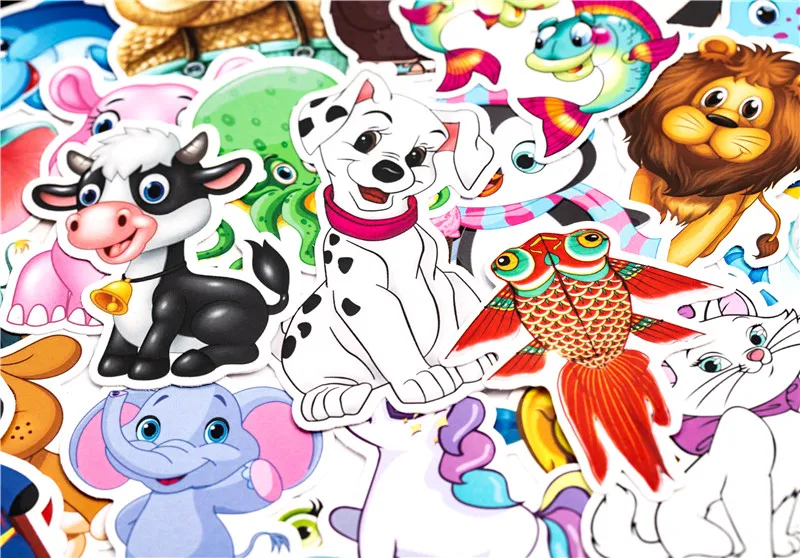 Animal Anime Stickers Funny JDM Kids Toy Sticker For DIY Luggage Laptop Skateboard Motorcycle Bike Bedroom Sticke (6)