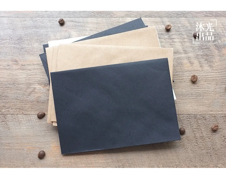 

5 pcs retro simple paper Postcard envelope 16.2*11.4 cm the envelopes for invitations kraft paper sobres