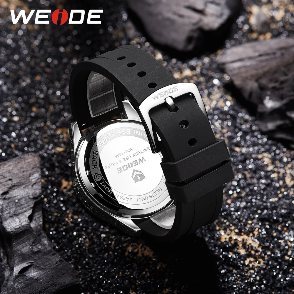 WEIDE мужские кварцевые роскошные брендовые часы с будильником автоматический