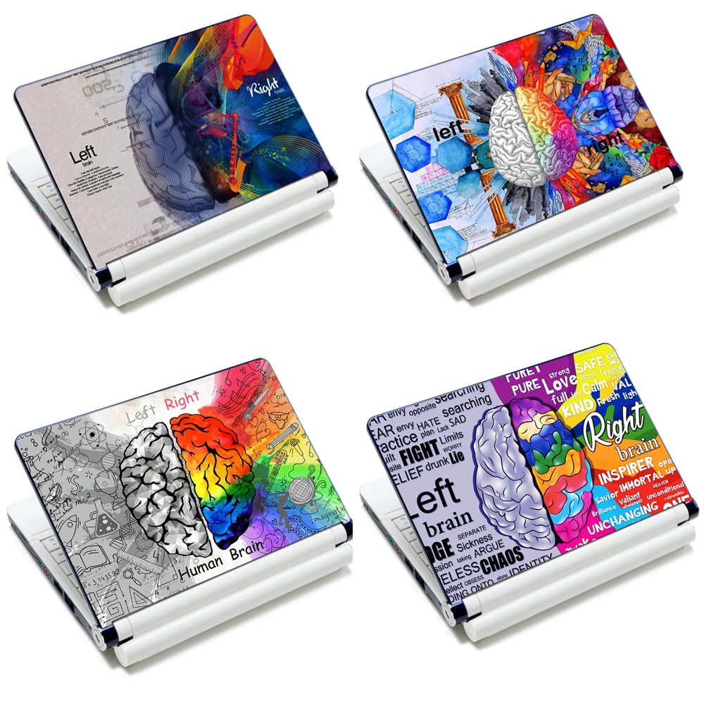 

15.6" Laptop Skin Decal Sticker Cover PVC Brain Prints Notebook Reusable Protector Waterproof For 12-15.6" macbook/ hp/ acer