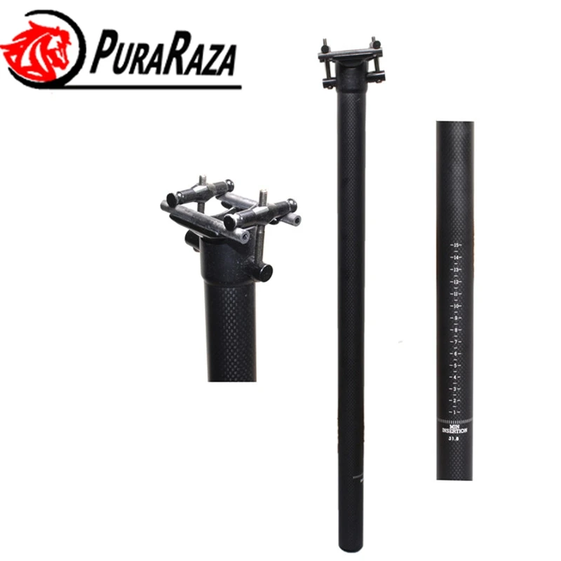 full carbon fiber highway bicycle seat seatpost seat tube rod 31.8/33.9