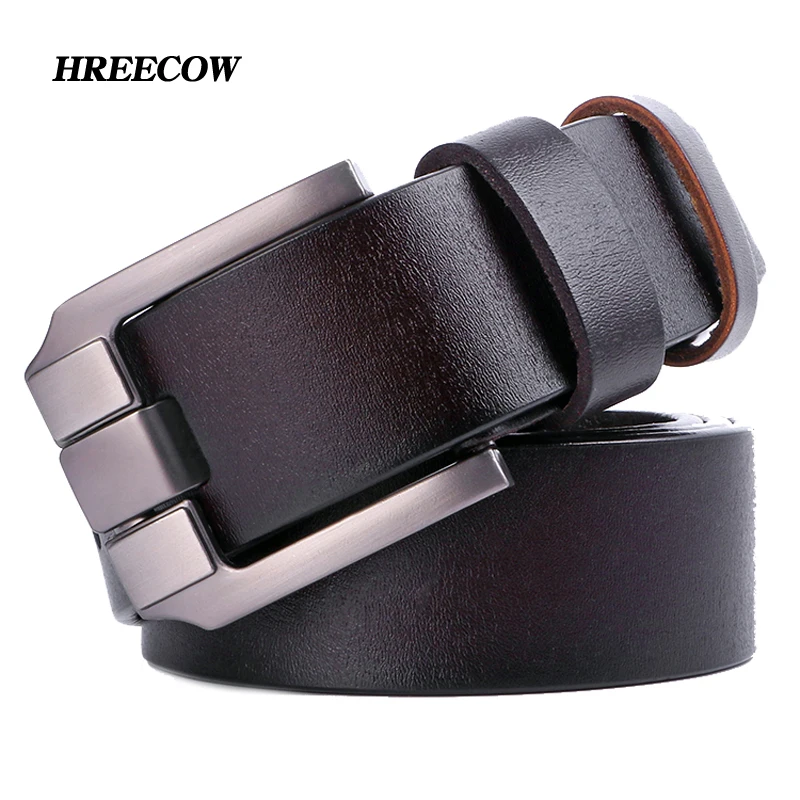 

2017 New Fashion Brand Strap Male Pin Buckle Fancy Vintage Jeans Big name 100% Cowhide Genuine Leather Belts For Men commercial
