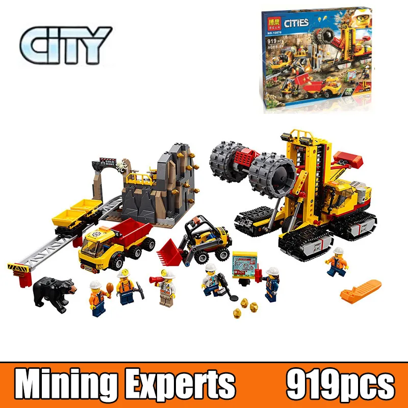 

Bela 10876 City Series Mining Experts Site Demolition Expert Building Block Bricks Toys Gift City 60188
