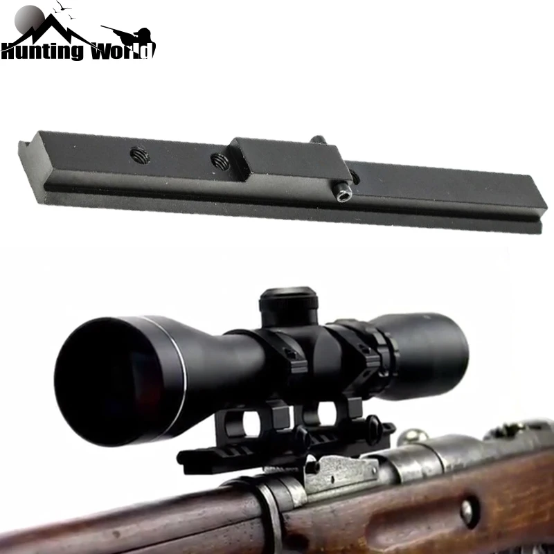 التكتيكي الصيد mosin nagant M44 m91/30 M38 M39 الأعلى picatinny السكك نطاق جبل مع 16 فتحات لل الخلفية البصر نطاق جبل قاعدة