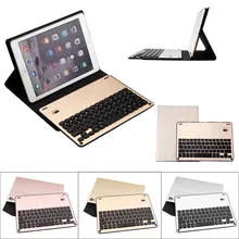 Factory Price Aluminum Wireless Bluetooth Keyboard + Leather Case For Apple iPad Pro 10.5 H5T4
