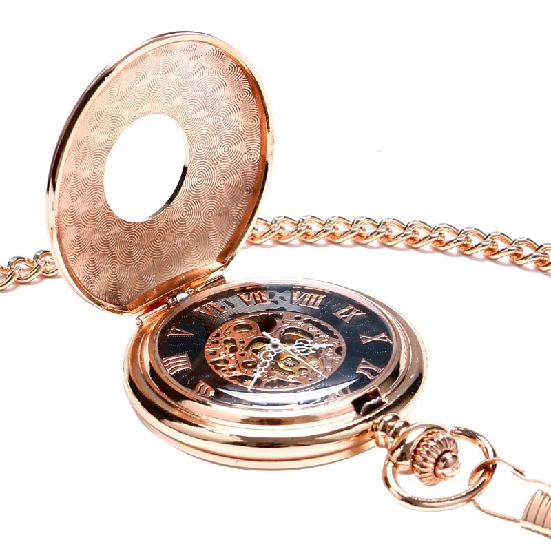 Шарм Золотой Механические карманные часы Для женщин стимпанк Часы Relogio feminino подарок для Для женщин p884c