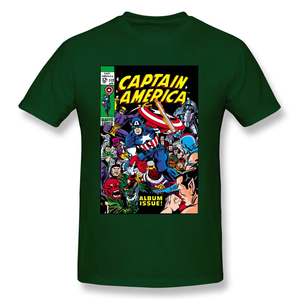 Captain-America-Comic-611 Party Tops Tees Short Sleeve for Men Cotton Summer/Fall O Neck T-Shirt Hip hop Tee Shirt New Coming Captain-America-Comic-611 dark