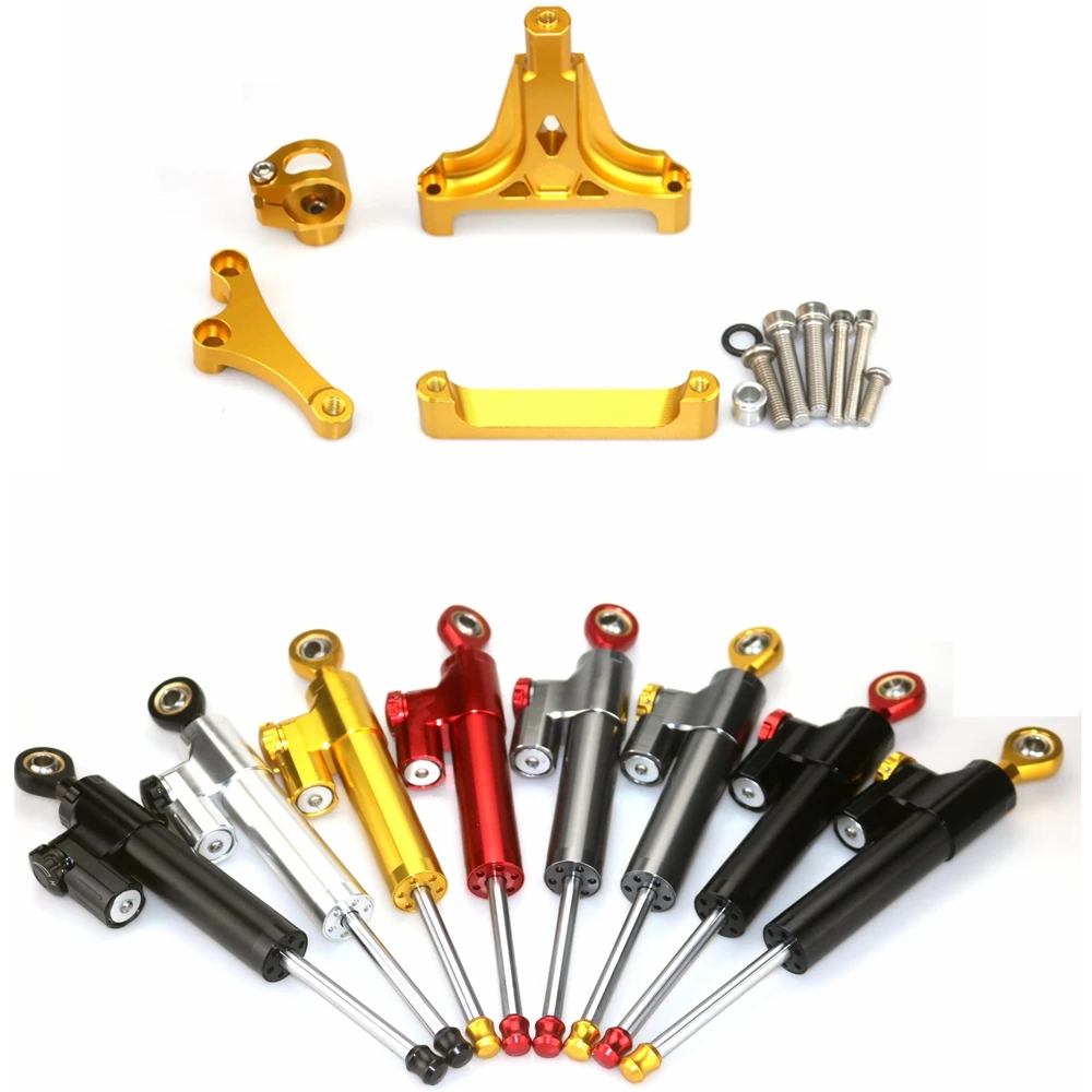 Motorcycle cnc Universal Stabilizer Damper Complete Steering Mounting Bracket For KAWASAKI Z1000 Z750 2003-04-05-06-07-08-2009 | Автомобили
