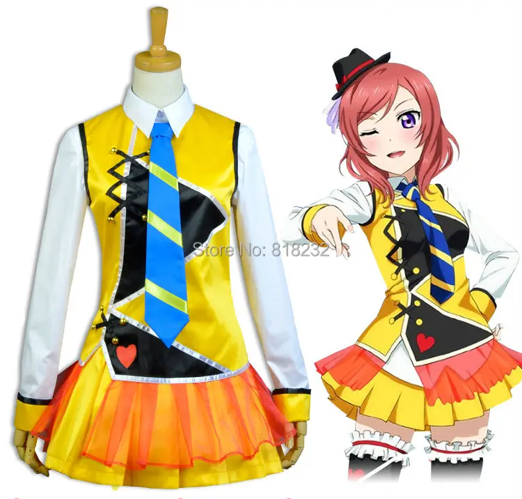 Отлично! Танцевальное платье Love Live Nishikino Maki Униформа наряд костюмы для косплея |