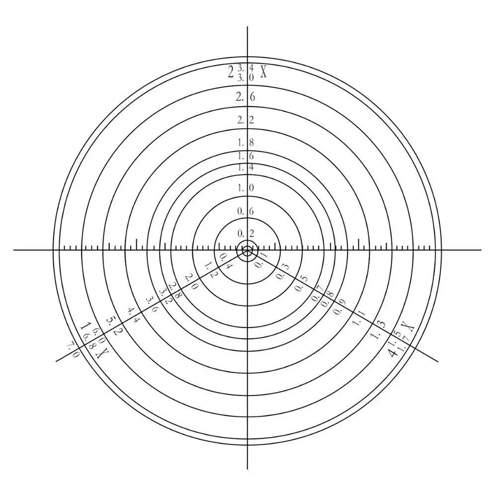 

Diameter 15.5 mm Concentric Circles Microscope Eyepiece Ocular Micrometer Calibration Slide Microscope Eyepiece Graticule