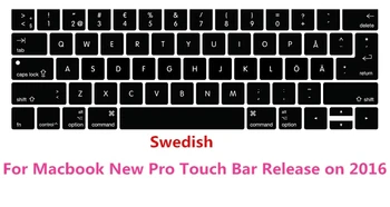 

Swedish Silicone Keyboard Cover Protector Skin For Macbook New Pro 13" A1706 15" A1707 With Touch Bar A1989 A2159 A1990 2018