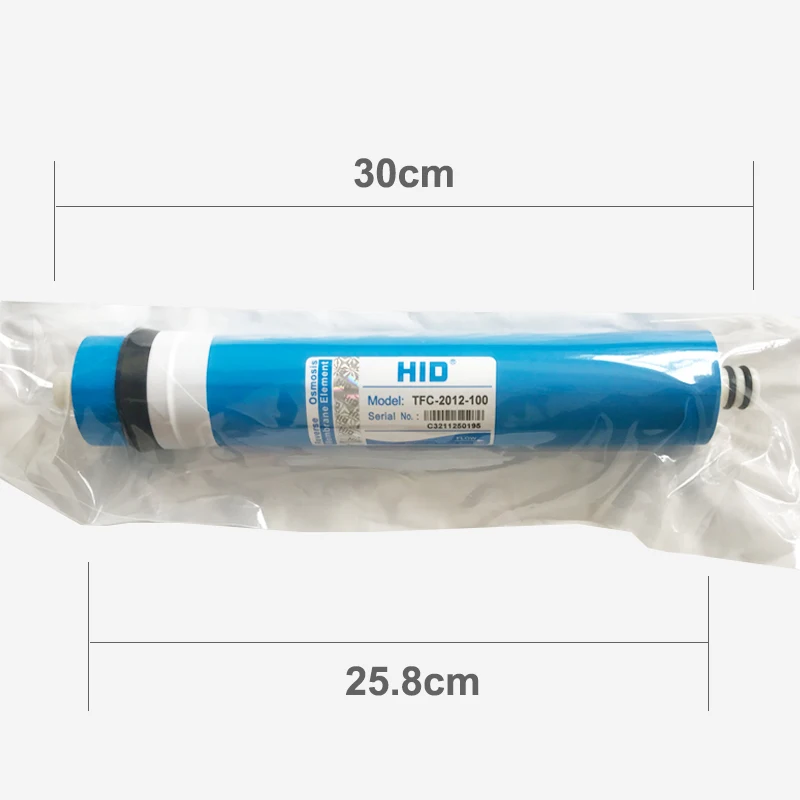 Мембрана обратного осмоса HID TFC 2012- 100 GPD, для 5-ступенчатого очистителя воды, система обратного осмоса, стандарт NSF/ANSI
