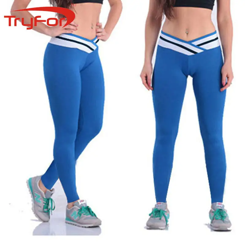 TryFor Brand Comfortable Spandex Street style Yoga Pants Solid Color