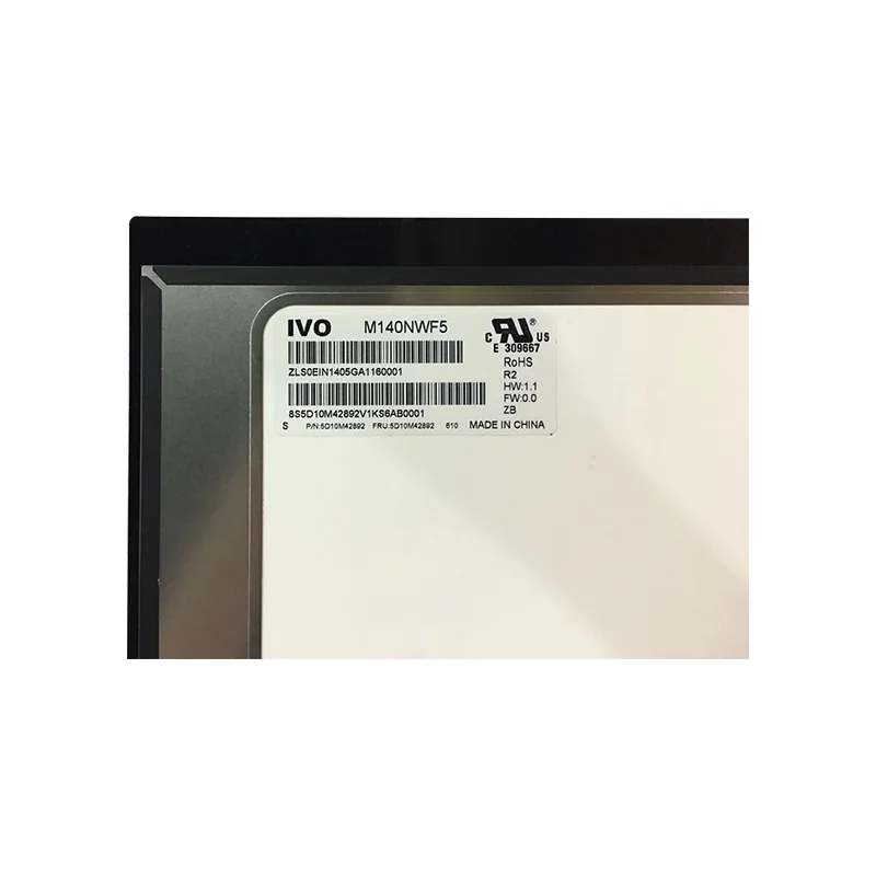 MEIHOU For Lenovo Yoga 520-14 LCD Touch Screen Digitizer AssemblyM140NWF5 R2 P/N 5D10M42892 P/N ST50M60350 1920*1080 LCD Sceen