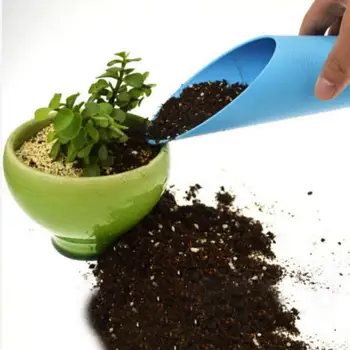 

1Pc Mini Plastic Spade & Shovel Garden Tools Bucket Shovel Potted Cultivation Cylinder Fleshy Plant Soil Spade