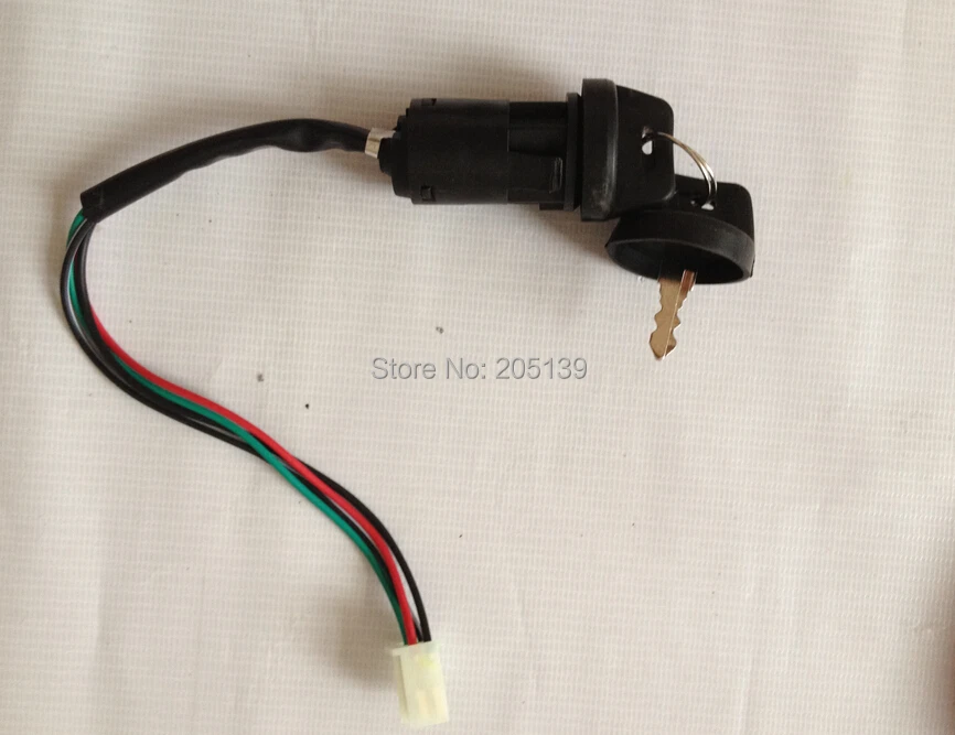 motocross scooter motorcycle parts 4 Wire Ignition Key Switch motorbike