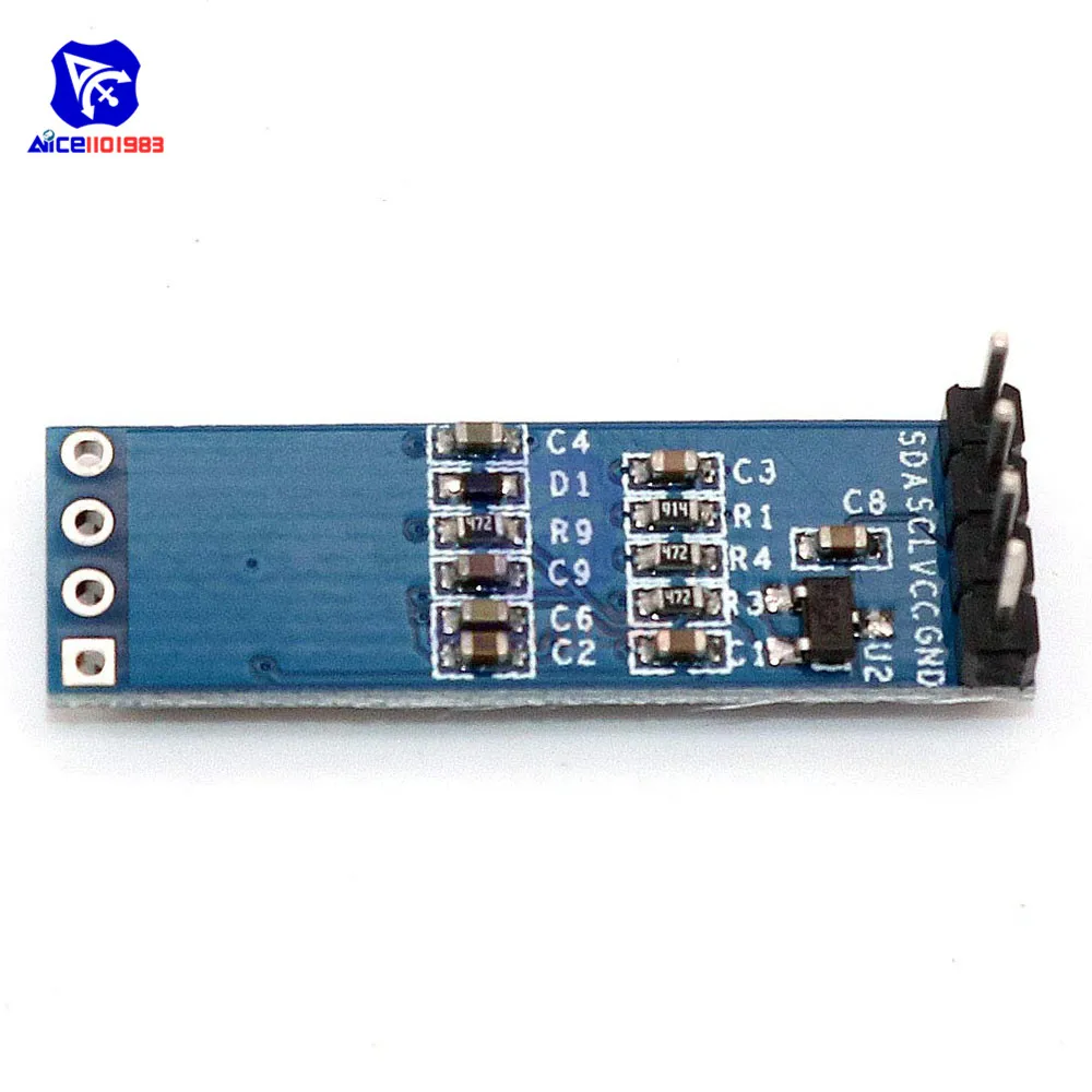 4 контактный модуль органического светодиода SSD1306 96x16 0 69 дюйма 3 5 В плата IIC для